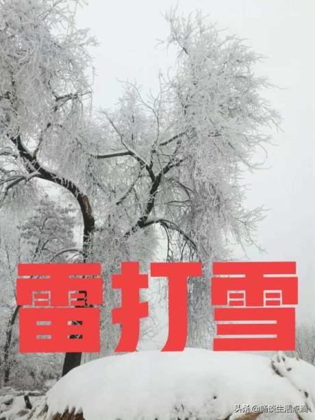 下雪打雷的预兆及相关说法